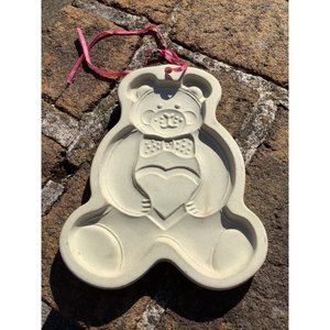Pampered Chef stoneware Cookie Mold 1991 Teddy Bear